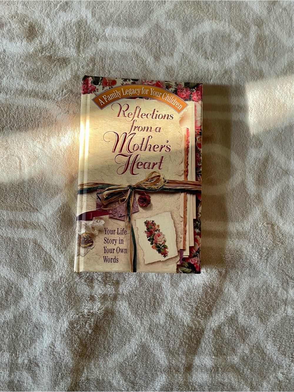 Reflections from a Mother's Heart Keepsake Journal - Cream & Pink Floral